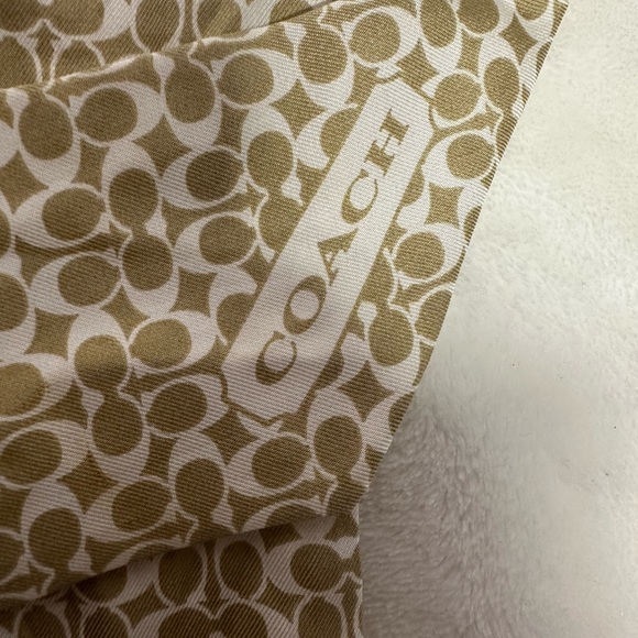 Coach Multicolor Signature Patterned Silk Purse Scarves 100% Silk - Picture 11 of 12